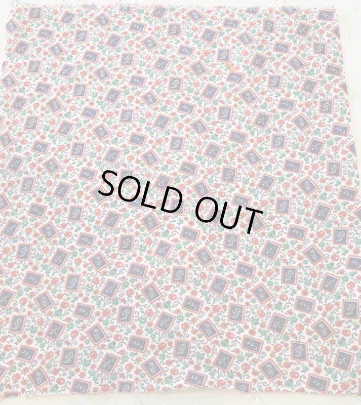 画像2: アメリカ製　ヴィンテージフィードサック　ファブリック　黒板 (2)