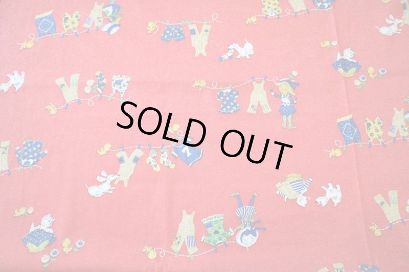 画像1: アメリカ製　ヴィンテージ　ファブリック　お洗濯 (1)