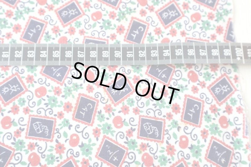 画像2: アメリカ製　ヴィンテージフィードサック　ファブリック　黒板 (2)