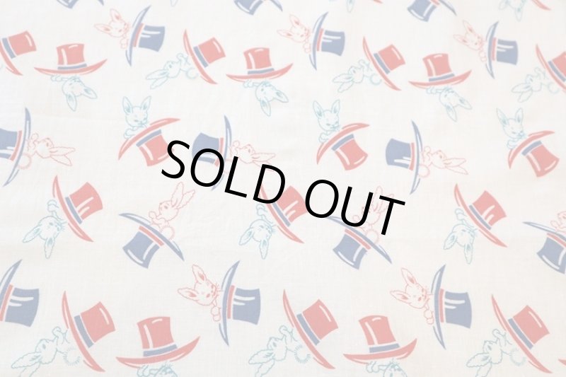 画像1: アメリカ製　ヴィンテージフィードサック　うさちゃん (1)