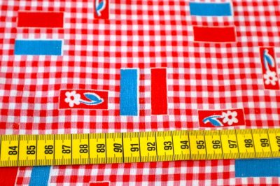画像1: アメリカ製　ヴィンテージフィードサック　トリコロール