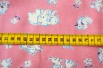 画像3: アメリカ製　ヴィンテージファブリック　ぞうさん、うさちゃん、わんちゃん、きりんさん (3)
