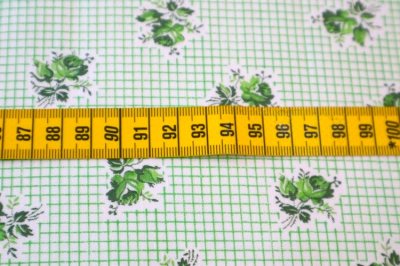 画像1: アメリカ製　ヴィンテージ　ファブリック　フラワー　チェック　ＳＡＬＥ！