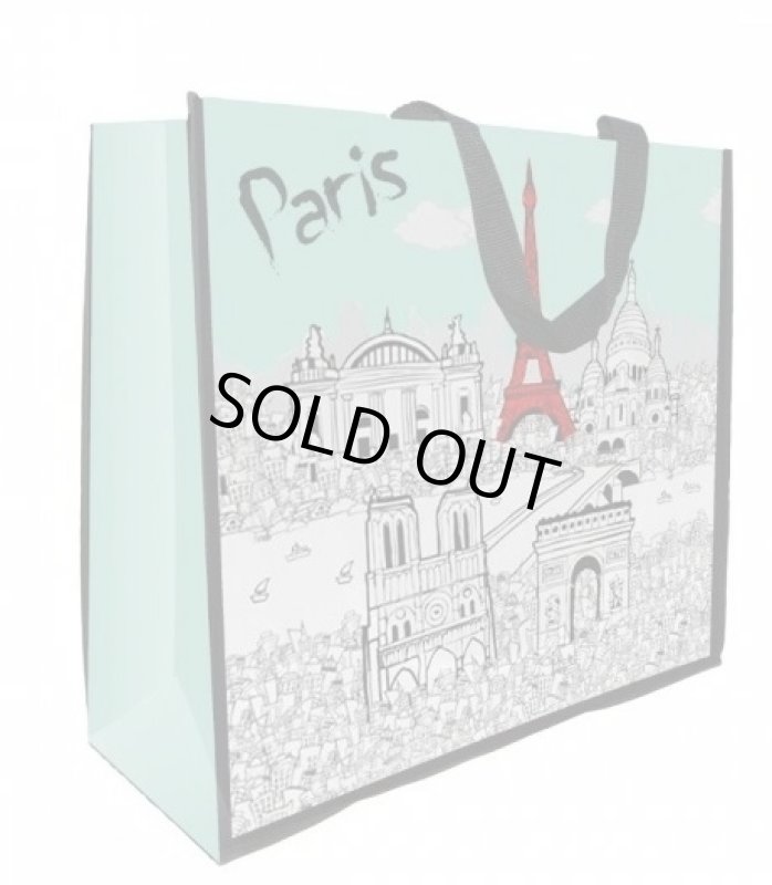 画像1: フランス　Enesco社　ショッピングバッグ　パリ　 (1)