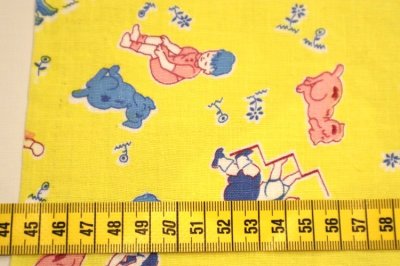 画像2: アメリカ製　ヴィンテージフィードサック　子供とわんちゃん