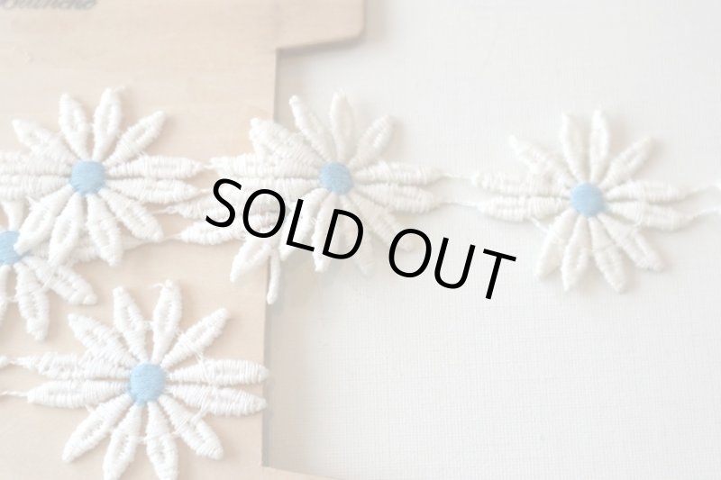 画像1: アメリカ製　ヴィンテージフラワートリム　 (1)