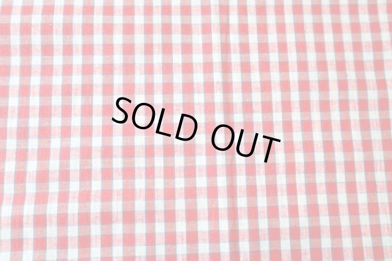 画像1: フランス製　ヴィンテージファブリック　チェック (1)