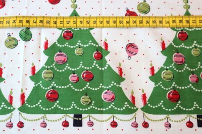 画像1: アメリカ製　ヴィンテージファブリック　クリスマスツリー