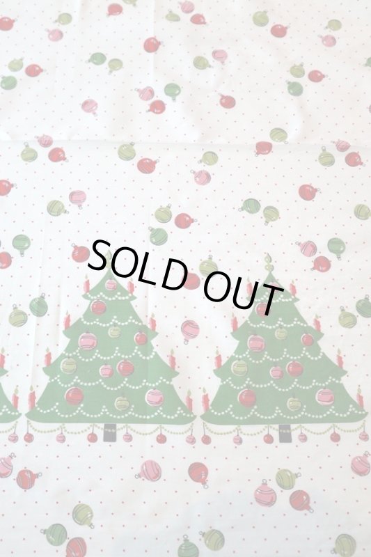 画像1: アメリカ製　ヴィンテージファブリック　クリスマスツリー (1)