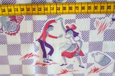 画像3: アメリカ製　ヴィンテージフィードサック　ダンス