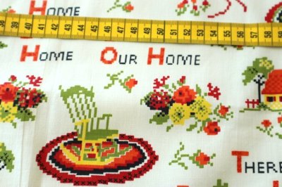 画像2: アメリカ製　ヴィンテージファブリック　Home Sweet Home