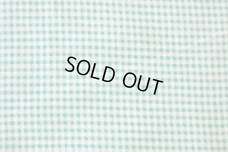 画像1: アメリカ製　ヴィンテージフィードサック　ギンガムチェック　グリーン (1)