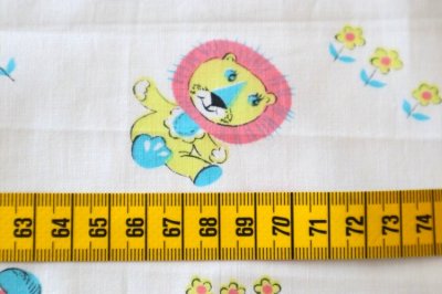 画像2: アメリカ製　ヴィンテージファブリック　森の動物たち