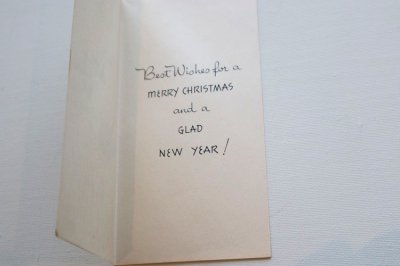 画像1: アメリカ製　ヴィンテージグリーティングカード　クリスマス　サンタソリ