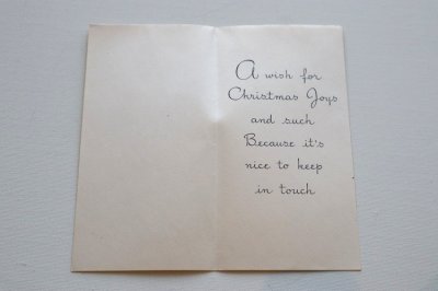 画像1: アメリカ製　ヴィンテージグリーティングカード　クリスマス　ポスト