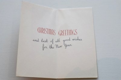 画像1: アメリカ製　ヴィンテージグリーティングカード　クリスマス　ソックス