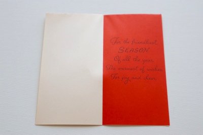 画像1: アメリカ製　ヴィンテージグリーティングカード　クリスマス　ランプ