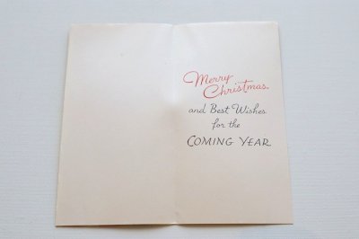 画像1: アメリカ製　ヴィンテージグリーティングカード　クリスマス　キャンドル