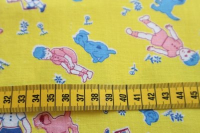 画像3: アメリカ製　ヴィンテージフィードサック　子供とわんちゃん