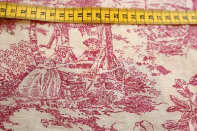 画像1: アメリカ製　ヴィンテージフィードサック　カントリーシーン