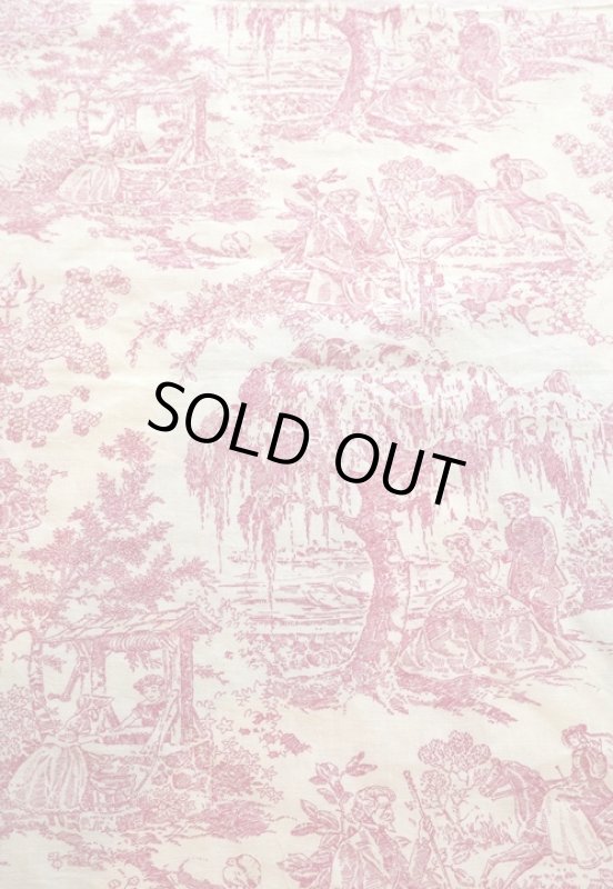 画像1: アメリカ製　ヴィンテージフィードサック　カントリーシーン (1)