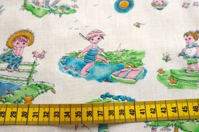 画像3: アメリカ製　ヴィンテージファブリック　子供柄