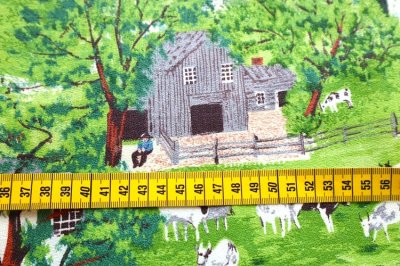 画像3: アメリカ製　ヴィンテージファブリック　グランマモーゼス　At the well