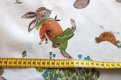 画像3: アメリカ製　ヴィンテージファブリック　うさちゃん