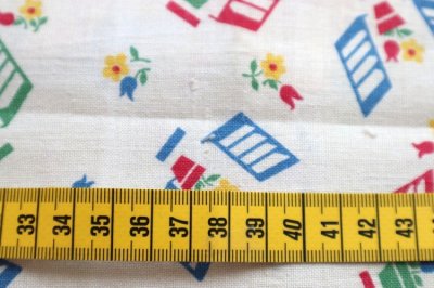 画像3: アメリカ製　ヴィンテージフィードサック　窓