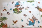 画像1: アメリカ製　ヴィンテージファブリック　うさちゃん (1)