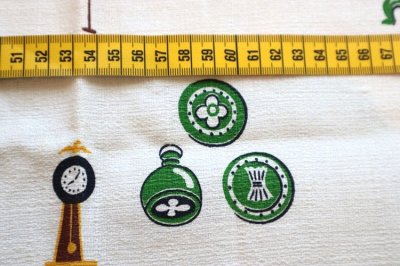 画像2: アメリカ製　ヴィンテージファブリック　バーククロス　キッチン