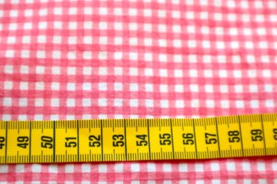 画像1: アメリカ製　ヴィンテージフィードサック　ギンガムチェック　ピンク