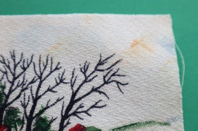 画像1: アメリカ製　ヴィンテージファブリック　グランマモーゼス　SALE!