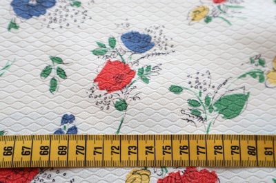 画像1: フランス製　ヴィンテージファブリック　プティフルール