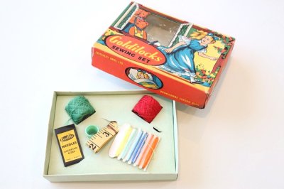 画像1: イギリス製　ヴィンテージソーイングセット　Goldiloks