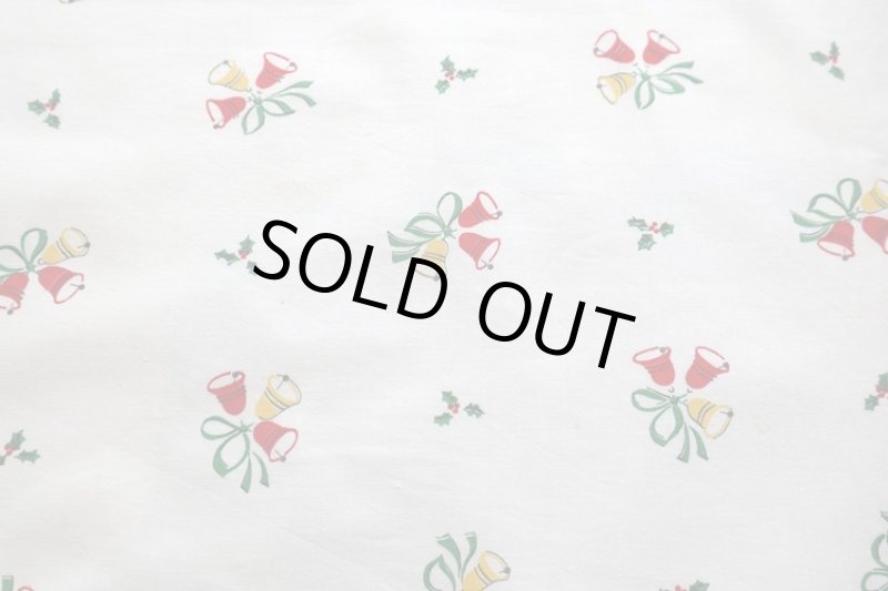 画像1: アメリカ製　ヴィンテージファブリック　クリスマスベル (1)