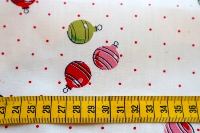 画像3: アメリカ製　ヴィンテージファブリック　クリスマス　クリスマスボール
