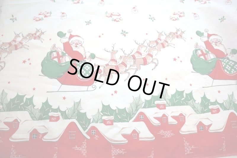 画像1: アメリカ製　ヴィンテージファブリック　クリスマス　 (1)