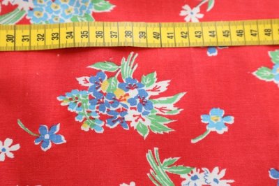 画像2: アメリカ製　ヴィンテージフィードサック　ファブリック　フローラルブーケ