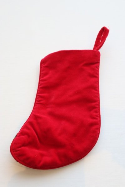 画像1: ヴィンテージ　ニードルポイントクリスマスソックス　