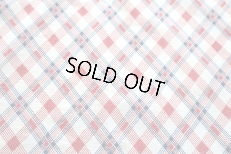 画像1: アメリカ製　ヴィンテージフィードサック　チェック (1)