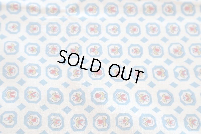 画像1: アメリカ製　ヴィンテージフィードサック　ジオメトリック (1)