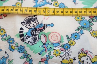 画像1: アメリカ製　ヴィンテージファブリック　ナーサリーライム