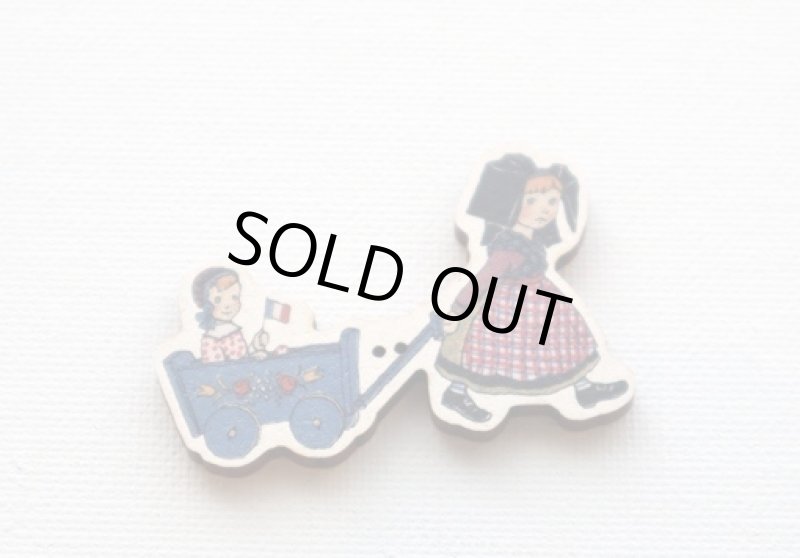 画像1: フランス製　アトリエボヌールドゥジュール　ボタン　HANSI (1)