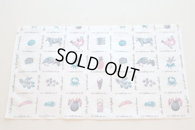 画像1: アメリカ製　ヴィンテージファブリック　カロリー (1)