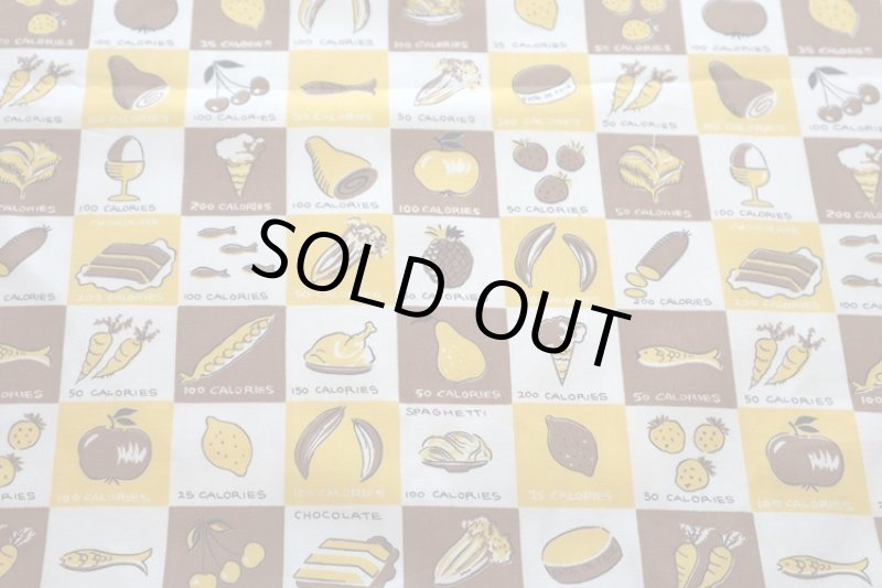 画像1: アメリカ製　ヴィンテージ　ファブリック　カロリー (1)