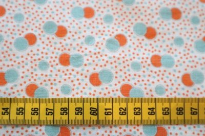 画像1: アメリカ製　ヴィンテージフィードサック　ファブリック　ドット