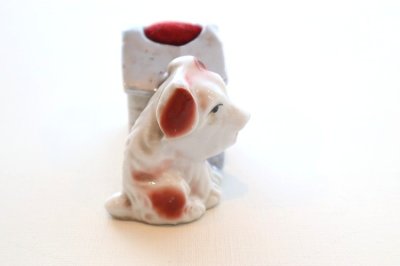 画像1: 日本製　輸出用　ヴィンテージピンクッション　ワンちゃんの親子