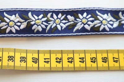 画像3: ドイツ製　ヴィンテージジャガードリボン　エーデルワイス　