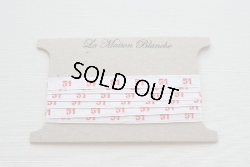 画像1: フランス製　ヴィンテージナンバーテープ 　５１ (1)